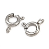 304 Stainless Steel Spring Ring Clasps STAS-B095-05B-P-2