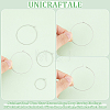 Unicraftale 300Pcs 3 Styles 316 Surgical Stainless Steel Wine Glass Charms Rings STAS-UN0053-43-5