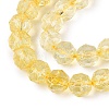Crackle Transparent Glass Beads Strands GLAA-Q108-02A-15-3