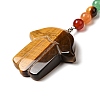 Natural Tiger Eye Chakra Keychain KEYC-F034-01D-2