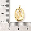 Brass Micro Pave Cubic Zirconia Pendants ZIRC-P123-01G-N02-3