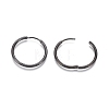 304 Stainless Steel Huggie Hoop Earrings EJEW-F111A-25mm-B-3