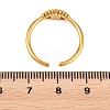 304 Stainless Steel Pave Cubic Zirconia Cuff Open Rings for Women RJEW-A106-02G-5