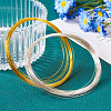 2 Rolls 2 Color Round Brass Wire CWIR-TA0001-07-7