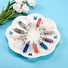 12Pcs 6 Style Natural & Synthetic Gemstone Double Terminated Pointed Pendants G-SZ0001-83-4
