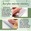2Pcs Mirror Wall Stickers DIY-CN0001-99-3