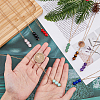 8Pcs 8 Style Natural Mixed Gemstone Round Beaded Pendant Necklaces Set with Iron Cable Chains NJEW-AB00025-4