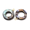 Natural Abalone Shell Pendants SH-CJC0AC7-01G-G-2