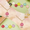 120Pcs 12 Colors Golden Plated Alloy Charms ENAM-SZ0001-64D-7