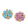 Glass Seed Beaded Pendants PALLOY-MZ01267-2