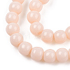 Opaque Solid Color Glass Beads Strands LS-GLAA-T032-P4mm-09-2