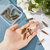 16Pcs Zinc Alloy Cord End FIND-FH0018-03AB-3