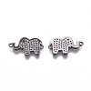 Brass Micro Pave Cubic Zirconia Normal Links ZIRC-K081-93B-02-1