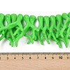 Opaque Acrylic Imitation Coral Beads Strands SACR-P033-02A-01-4