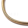 Ion Plating(IP) 304 Stainless Steel Round Snake Chain Bracelets BJEW-O186-08B-G-3