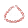 Cherry Quartz Glass Beads Strands G-M439-A09-01-2