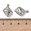 304 Stainless Steel Pendants STAS-P433-14D-P-3