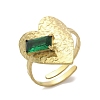 304 Stainless Steel Cuff Rings for Women RJEW-D302-03G-03-2