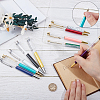 10Pcs 10 Colors Creative Empty Tube Ballpoint Pens AJEW-GF0014-31A-3
