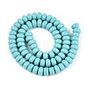 Opaque Spray Painted Glass Beads GLAA-ZX008-8mm-18R-2