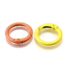 Spray Painted Alloy Spring Gate Rings PALLOY-A022-01B-2