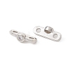 Rack Plating Brass Pave Clear Cubic Zirconia Connector Charms LS-KK-G433-04P-1