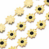 304 Stainless Steel & Enamel Link Chains CHS-Q004-001G-NF-1