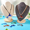 5Pcs 5 Colors Handmade Lampwork Big Pendants LAMP-TA0001-68-6
