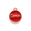 Alloy Enamel Pendants ENAM-S124-01B-07I-3
