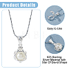925 Sterling Silver Empty Bead Cage Pendants STER-WH0005-61-4