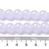 Imitation Jade Glass Round Beads Strands GLAA-A016-01A-5