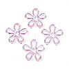 Plated UV Acrylic Beads TACR-S161-04B-3