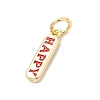 Brass Enamel Charms KK-P338-01G-G02-2