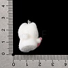 Flocking Opaque Resin Pendants RESI-G123-01F-3