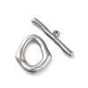 Non-Tarnish 304 Stainless Steel Toggle Clasps X-STAS-A092-04A-P-1