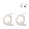 Hypoallergenic Bioceramics Zirconia Ceramic Stud Earrings EJEW-F340-04Q-1