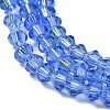 Transparent Electroplate Glass Beads Strands LS-GLAA-F029-2mm-D07-3