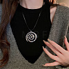 Mosquito Coil Alloy Pendant Necklaces WGEC300-02-2