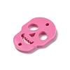 Skull Opaque Acrylic Connector Charms OACR-B027-02B-2