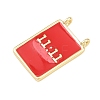 Brass Enamel Pendants KK-L251-01G-C01-2