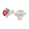 Rack Plating Alloy Enamel Pendants AL-CBA2B10-01P-02-2