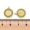 304 Stainless Steel Rhinestone Pendants STAS-Z202-05G-04-3