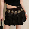 Boho Ethnic Alloy Flower Engraved Waist Chains WG04E47-01-1