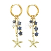 Star 304 Stainless Steel Hoop Earrings EJEW-JE07005-01-3