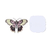 50Pcs Moth PVC Self Adhesive Cartoon Stickers X-STIC-B001-19-4