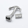 304 Stainless Steel Hook Clasps X-STAS-F122-29P-2