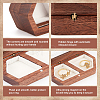 2-Slot Wooden Couple Rings Storage Boxes CON-WH0087-42A-4