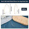 80Pcs Brass Earring Hooks KK-CN0002-32-2