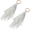 2Pcs PU Leather Tassel Pendant Keychains FIND-CL0002-41C-1