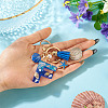 Star Resin & Shell Keychains KEYC-TAC00087-01F-5